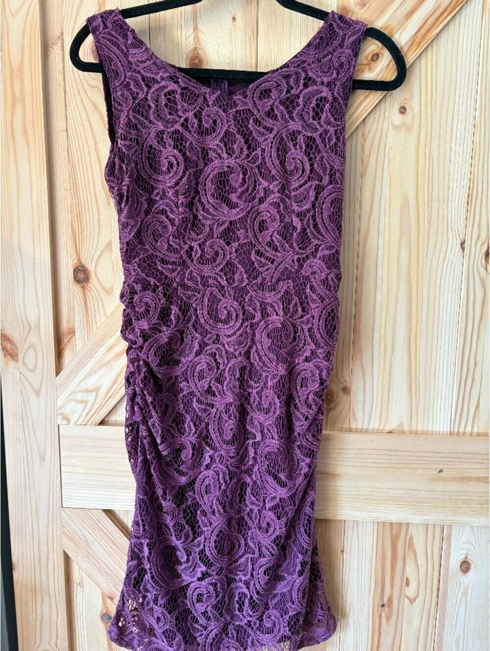 Purple Lace Bodycon Dress Size M by Dressystar